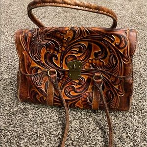 Patricia Nash Tooled Leather Handbag